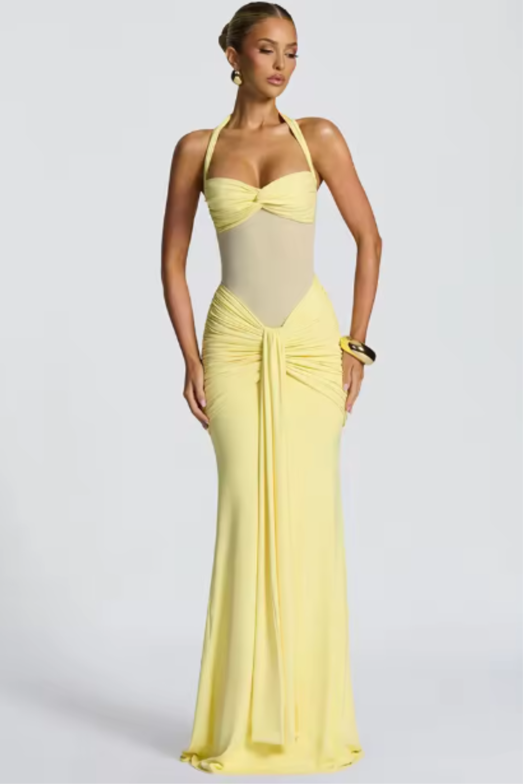 Elegant Collection | Maxi Dress for Women with Halter Neck Design | Floor-Length for Formal Events 5