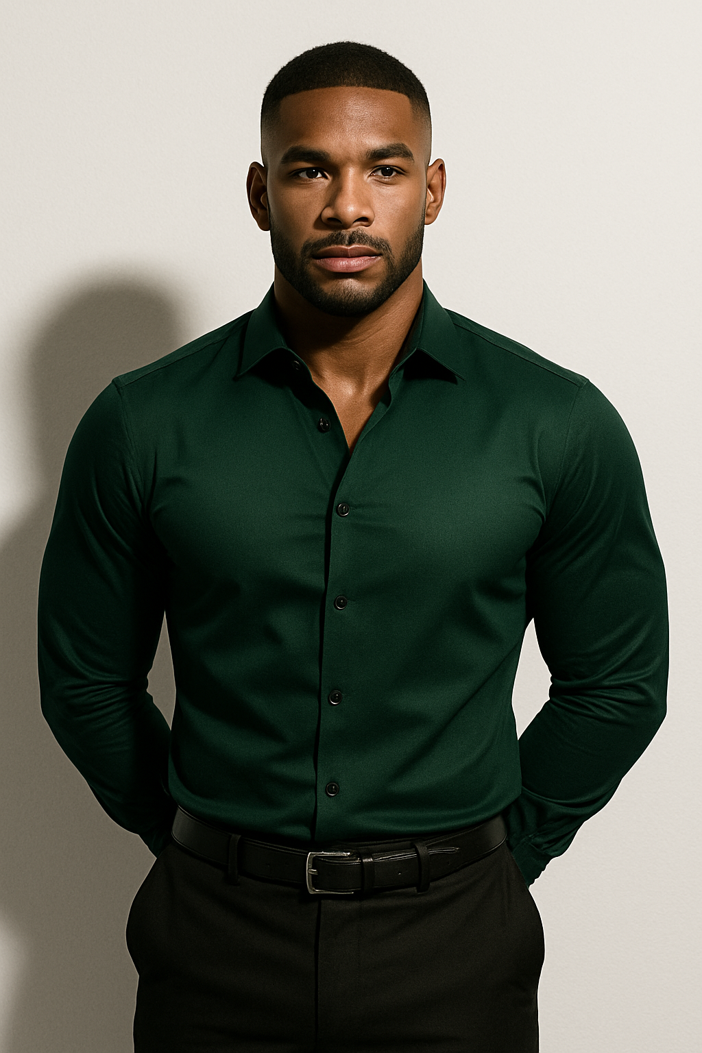 Verrin Collection | Men's Dress Shirt with Structured Fit | Tailored White Dress Shirt for Effortless Elegance 6