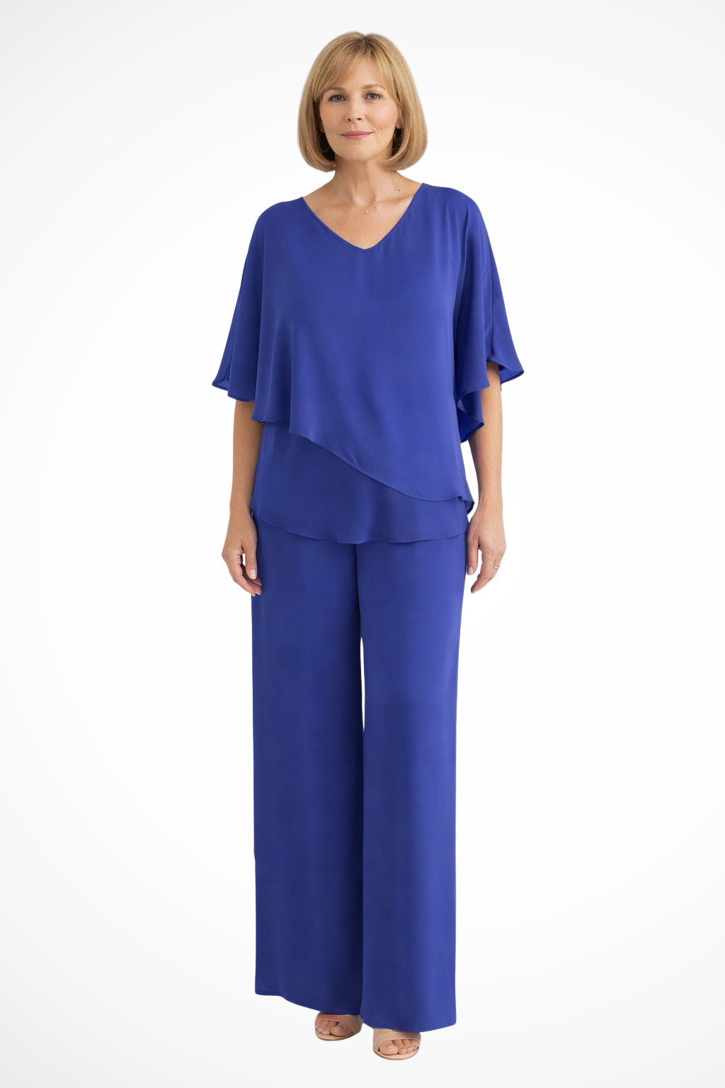 Elegant Co Ord Sets Women | Women's Two Piece Set with V Neck & Batwing Sleeves for Effortless Style 3