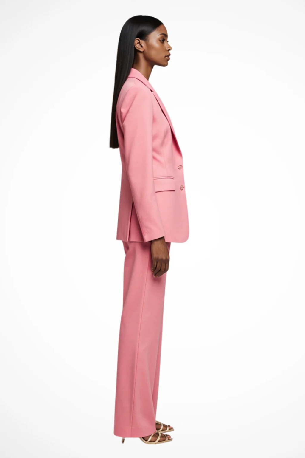 Elegant Women's Suit | Blazer & Wide Leg Trousers Set with Tailored Design | Versatile Styling for Professional & Evening Wear 7