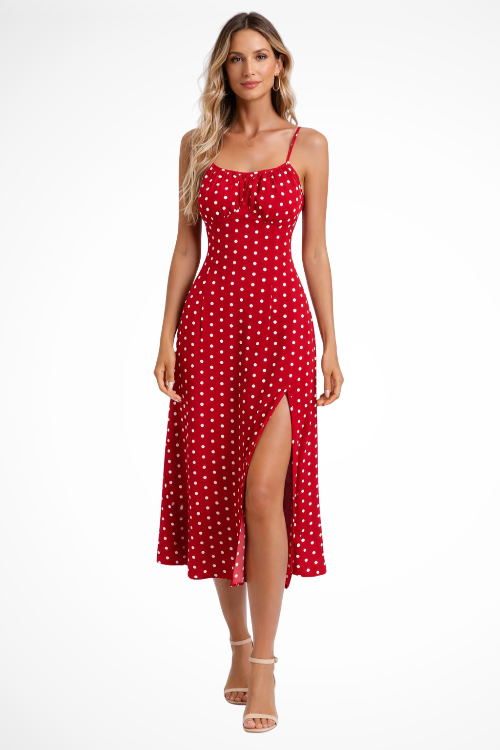 Floral Midi Dress | Women's Summer Dress with Side Slit | Elegant Boho Style for Effortless Summer Wear 2