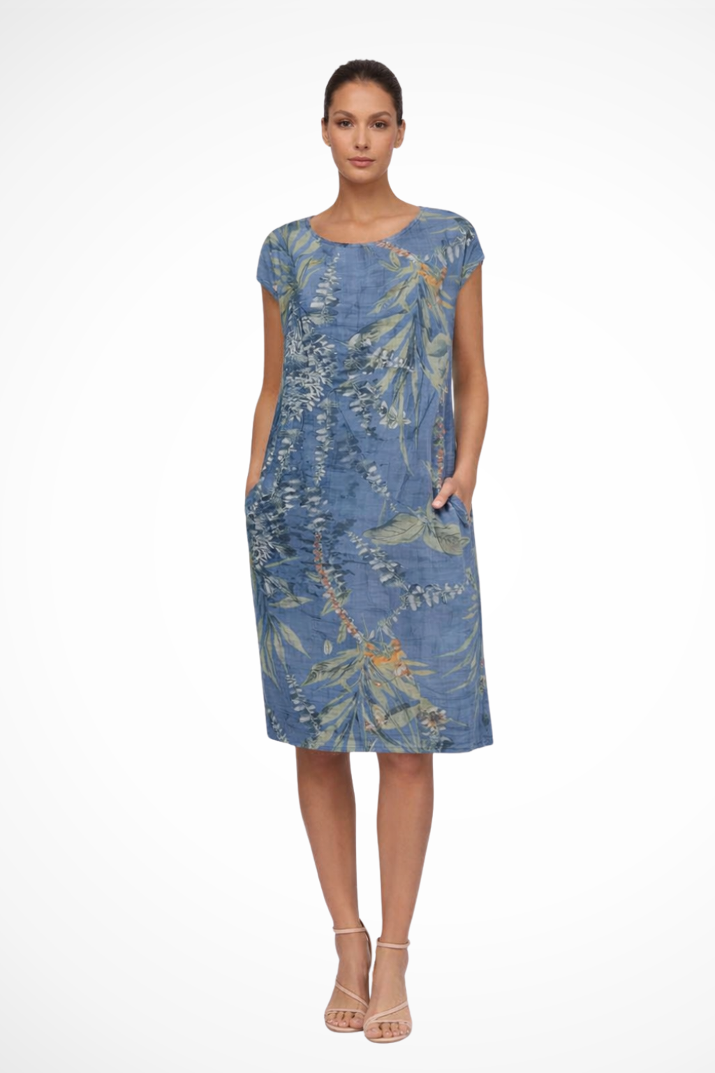 Ivy Collection | Women's Dress with Botanical Print & Sleeveless Design | Relaxed Fit for Effortless Summer Style 3