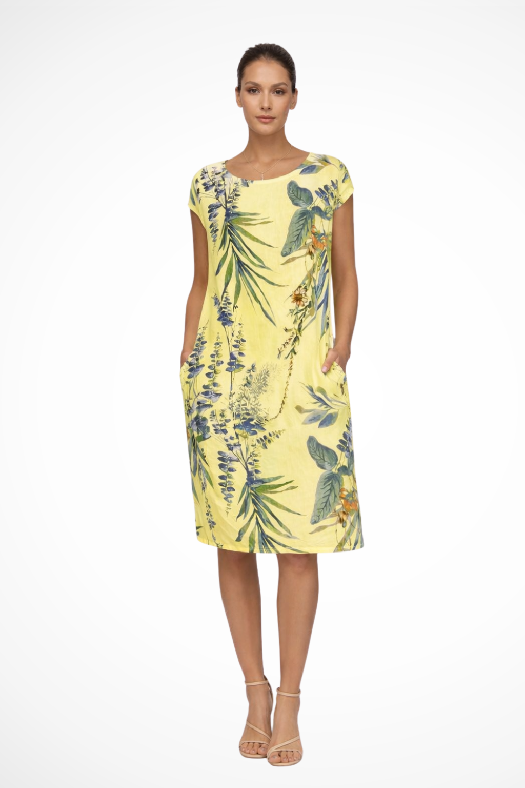 Ivy Collection | Women's Dress with Botanical Print & Sleeveless Design | Relaxed Fit for Effortless Summer Style 8