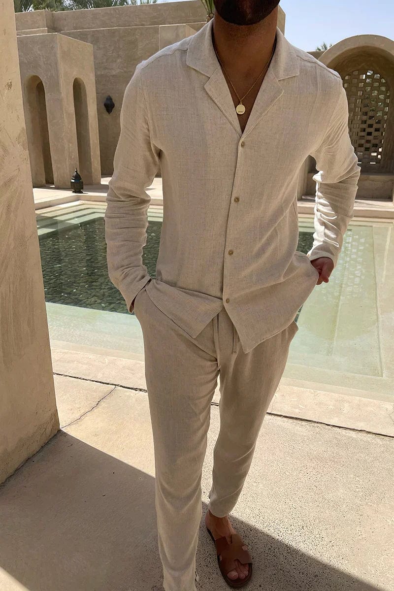 Lucian Collection | Men's Linen Set with Breathable Fabric | Relaxed Fit for Effortless Summer Style 0