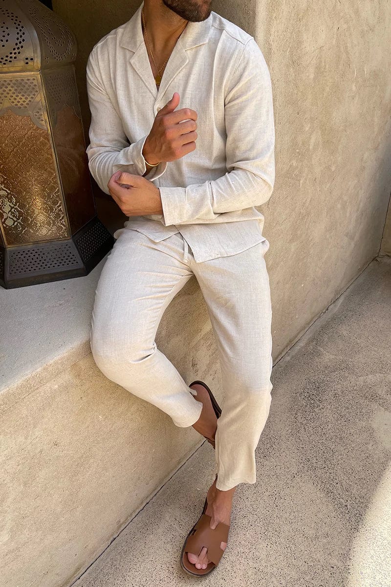 Lucian Collection | Men's Linen Set with Breathable Fabric | Relaxed Fit for Effortless Summer Style 2