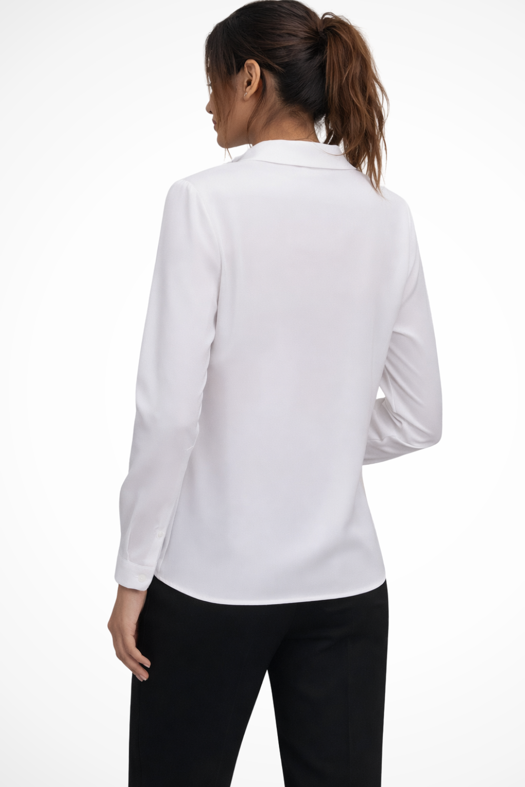 Luna Collection | Women's Long Sleeve Blouse with Concealed Placket | Versatile Style for Professional and Casual Wear 1