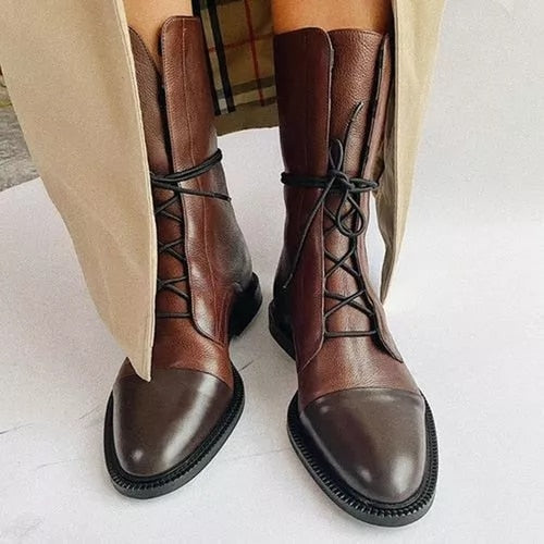 Luxe Collection | Black Ankle Boots with Lace-Up Design | Stylish Footwear for Everyday Comfort 1