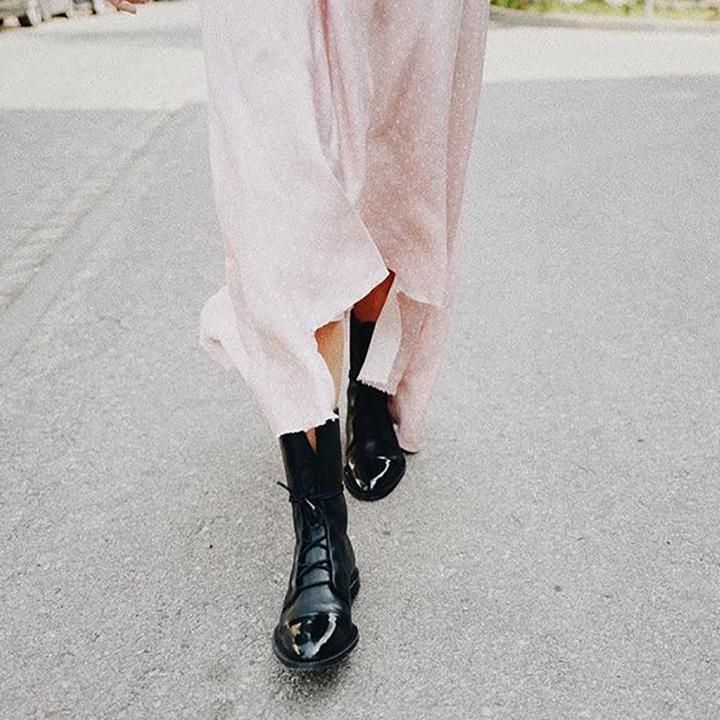 Luxe Collection | Black Ankle Boots with Lace-Up Design | Stylish Footwear for Everyday Comfort 6