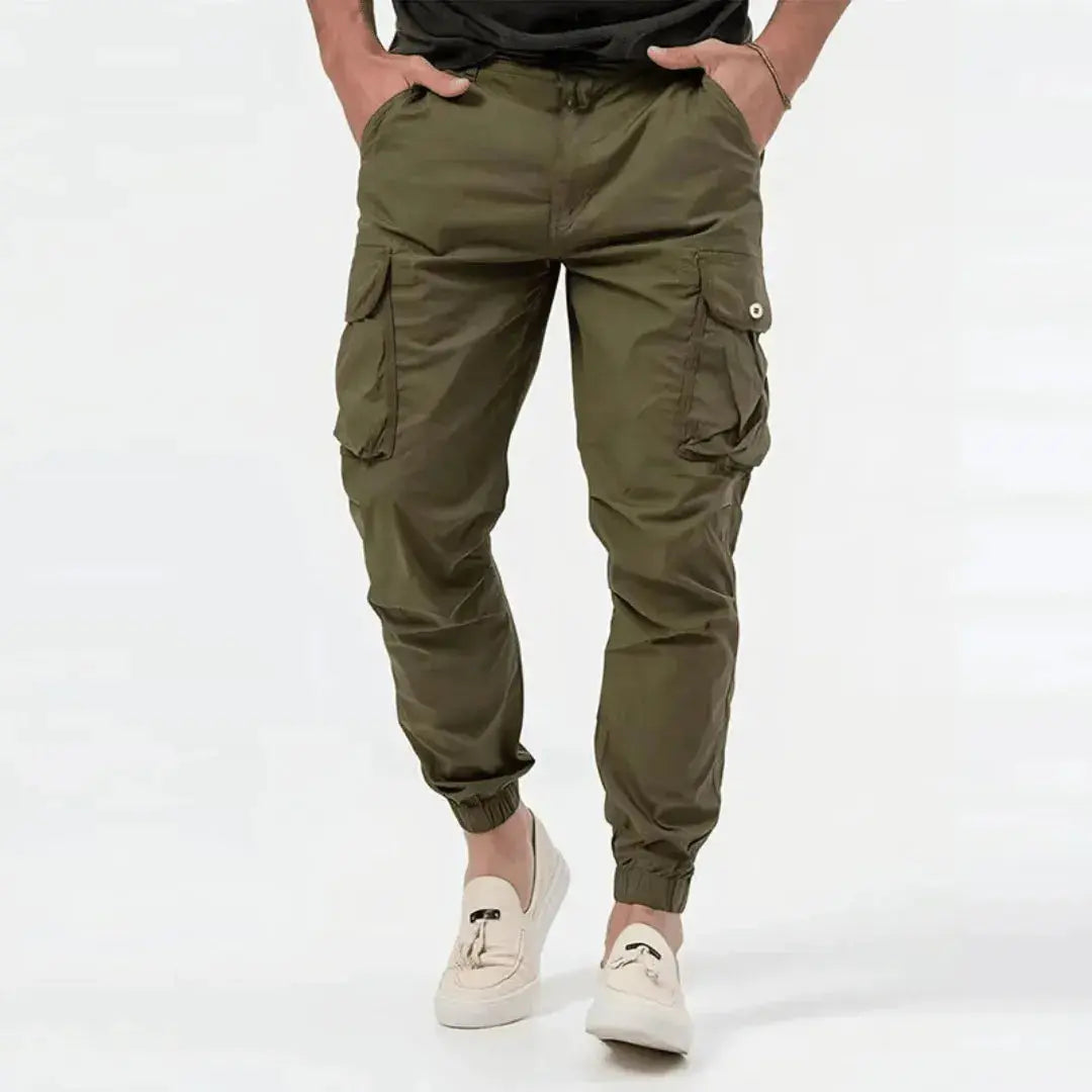 Men's Cargo Joggers with 4-Way Stretch & Adjustable Waistband | Versatile Comfort for Everyday Wear 1