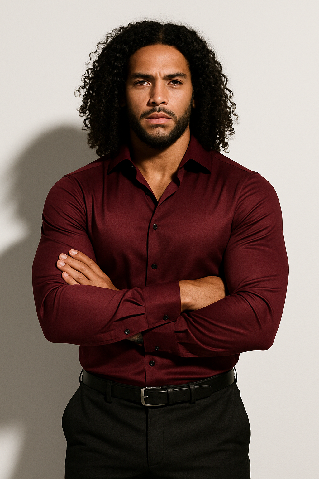 Verrin Collection | Men's Dress Shirt with Structured Fit | Tailored White Dress Shirt for Effortless Elegance 3