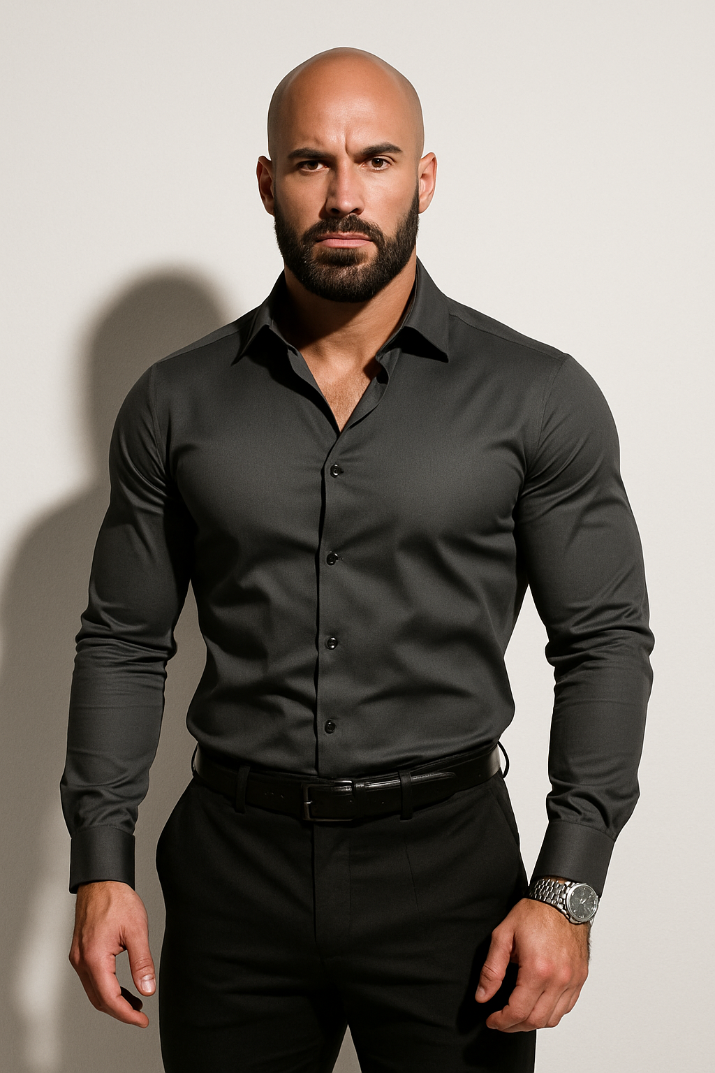 Verrin Collection | Men's Dress Shirt with Structured Fit | Tailored White Dress Shirt for Effortless Elegance 5